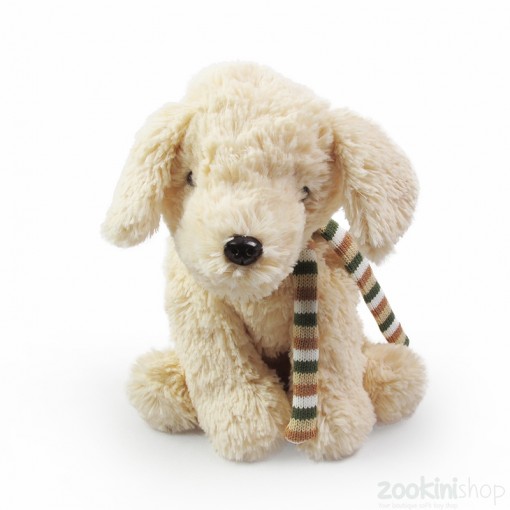 churro cute puppy soft toy beige