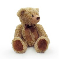 fuzzy classic brown teddy bear